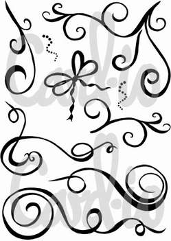 Card-io Clear Stamp Swirls Plate CDCCSTSWI-01