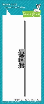 Lawn Fawn Snijmal XOXOXO Line Border LF1829