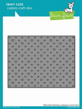 Lawn Fawn Snijmal Polka Heart Backdrop Landscape LF1830