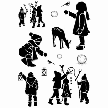 Card-io Clear Stamp Winter Fun CCSTWIN-14