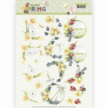 Precious Marieke knipvel Happy Spring - Daffodils CD11264