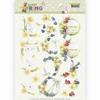 Precious Marieke knipvel Happy Spring - Daffodils CD11264
