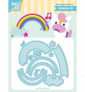 Joy Crafts Snijmal Tumble Friends - Rainbow, Sky 6002/1195