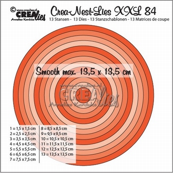 Crea-Nest-Lies set mallen nummer 84 XXL   CLNestXXL84