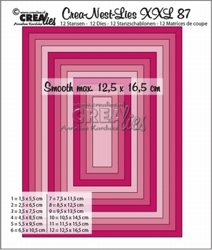 Crea-Nest-Lies set mallen nummer 87 XXL   CLNestXXL87