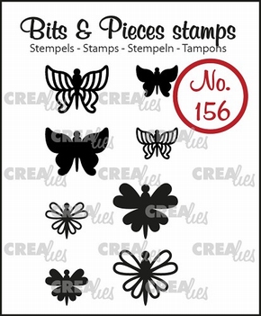 Crealies Clear Stamp Bits & Pieces nr. 156  CLBP156