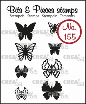 Crealies Clear Stamp Bits & Pieces nr. 155  CLBP155