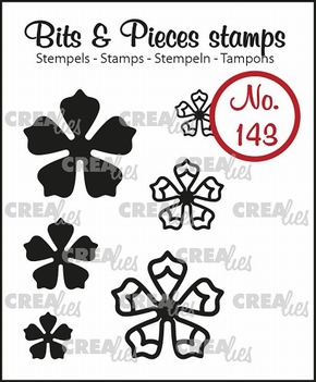 Crealies Clear Stamp Bits & Pieces nr. 143  CLBP143