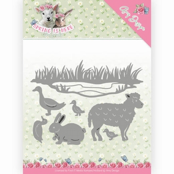 Amy Design Snijmal Spring is Here Spring Animals ADD10167