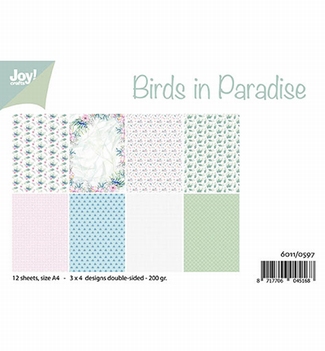 Joy! Crafts Papierset Birds in Paradise 6011/0597