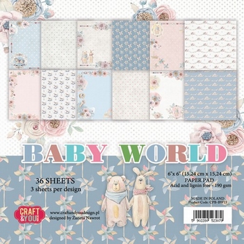 Craft & You Papierblok Baby World CPB-BW15