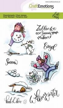 Craft Emotions Clear Stamp Kaat & Odey 2    130501/1602