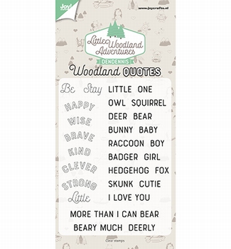 Joy! Crafts Clear Stamp Woodland Quotes 6410/0513*