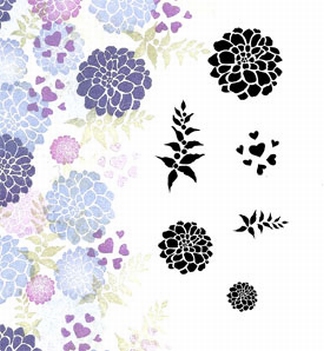 Card-io Majestix Clear Stamp Pretty Peonies CDMAPR-05