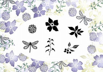 Card-io Majestix Clear Stamp Early Spring Blooms CDMAEA-01