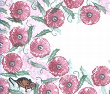 Card-io Majestix Clear Stamp Pretty Poppies MAPR-02