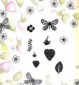Card-io Majestix Clear Stamp Sweet Strawberries MASW-04