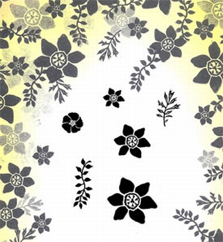 Card-io Majestix Clear Stamp Dancing Daffodils CDMADA-02