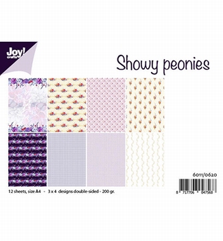 Joy! Crafts Papierset Showy Peonies 6011/0620