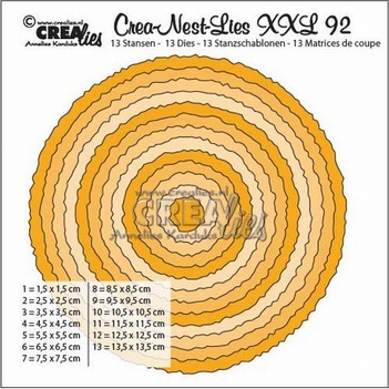 Crea-Nest-Lies set mallen nummer 92 XXL   CLNestXXL92