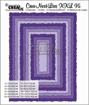 Crea-Nest-Lies set mallen nummer 95 XXL   CLNestXXL95