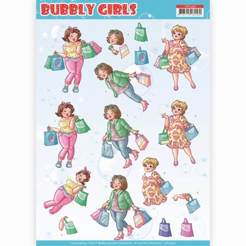 Yvonne Creations knipvel Bubbly Girls Shopping CD11307