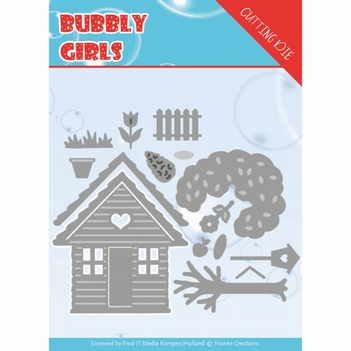 Yvonne Creations Die Bubbly Girls In the Garden YCD10169*