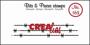 Crealies Clear Stamp Bits & Pieces nr. 163  CLBP163