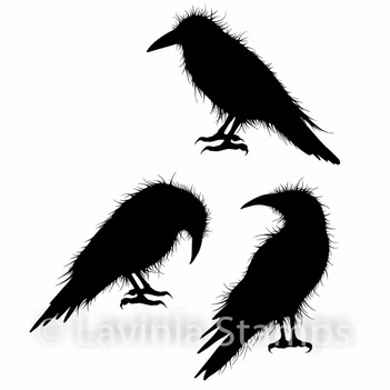Lavinia Clear Stamp Crow Set LAV540*