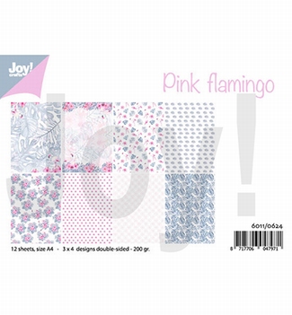 Joy! Crafts Papierset Pink Flamingo 6011/0624