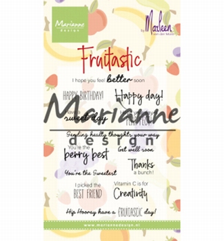 Marianne Design clear stamp Marleens Fruitastic CS1031*