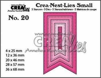 Crea-Nest-Lies Small Fishtail Banner Dots CNLS20