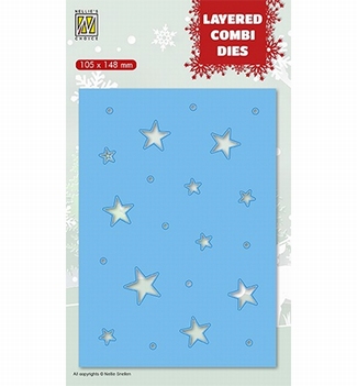 Nellie Snellen Layered Combi Die Stars C LCDCS003*