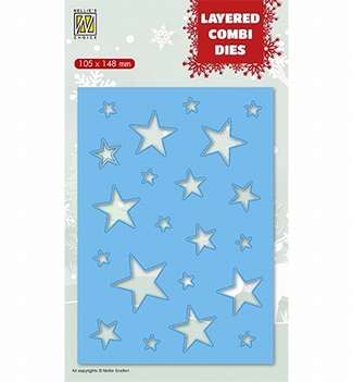 Nellie Snellen Layered Combi Die Stars B LCDCS002*