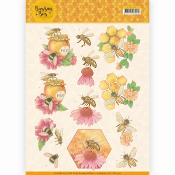 Jeanine's Art Knipvel Buzzing Bees Honey Bees CD11339