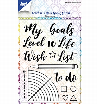 Joy! Crafts Clear Stamp Dayene Level 10 Life&Goals 6410/0518