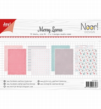 Joy! Crafts Papierset Merry Lama 6011/0617