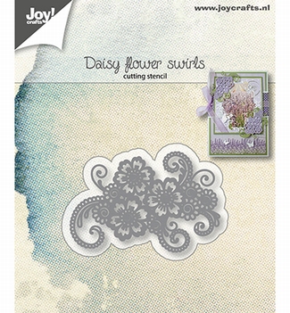 Joy Crafts Snijmal Daisy Bloemen Swirls 6002/1342