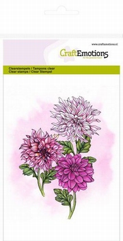 Craft Emotions Clear Stamp Dahlia 130501/1307