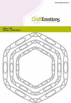 Craft Emotions Snijmal Frames Art Hexagon 115633/0517