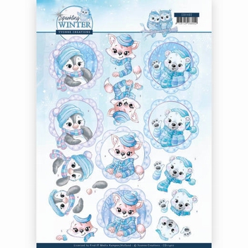 Yvonne Creations knipvel Sparkling Winter - Friends CD11402*