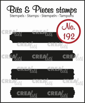 Crealies Clear Stamp Bits & Pieces Strips Set B  CLBP192