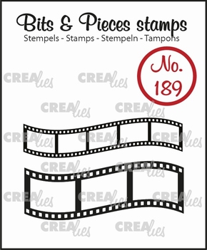 Crealies Clear Stamp Bits & Pieces Curved Filmstrips CLBP189