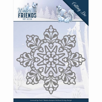 Amy Design Snijmal Winter Friends - Snow Crystal ADD10191*