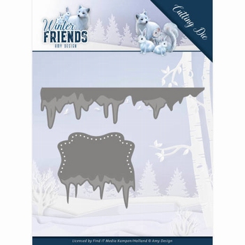 Amy Design Snijmal Winter Friends - Ice Border ADD10192