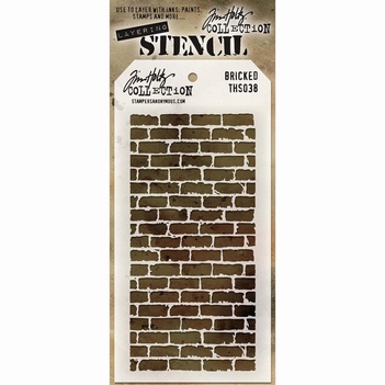 Stampers Anonymous Layering Stencil Bricked THS038