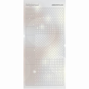 Hobbydots Sticker - Pearl - Silver STDP102