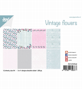 Joy! Crafts Papierset Vintage Flowers 6011/0649*