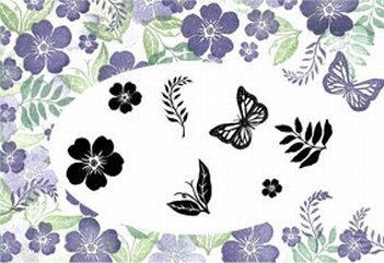 Card-io Majestix Clear Stamp Emily's Garden MAEM-01