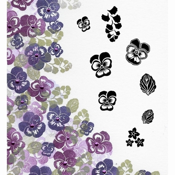 Card-io Majestix Clear Stamp Viola View MAVI-02